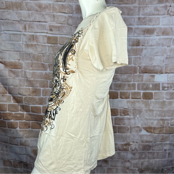 Affliction Women’s Graphic Short Sleeve T-Shirt -Size: Large -NWT - Picture 8 of 14